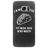 fitness fit taco in my mouth funny food eating healthy exercise gym Samsung Galaxy S7 Edge