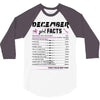 December Girl Facts Sagittarius 3/4 Sleeve Shirt