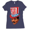 eye of the tiger man Ladies Fitted T-Shirt