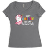 My Unicorn Ate My Homework Women's Triblend Scoop T-shirt