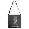 i woke up like this Adjustable Strap Totes