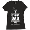 i'm a fishing dad   daddy Ladies Fitted T-Shirt