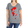 hellboy comic superhero cool Ladies Curvy T-Shirt