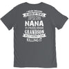 Super Cool Nana Of A Freaking Awesome Grandson V-Neck Tee
