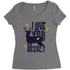 Deerly Women's Triblend Scoop T-shirt