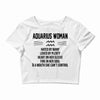 Aquarius Woman Crop Top