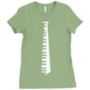 piano tie Ladies Fitted T-Shirt