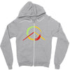 peace simbol Zipper Hoodie