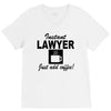 instant lawyer just add coffee V-Neck Tee