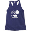 never give up on dreams ladies fitted Racerback Tank