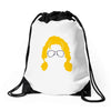 ric flair silhouette Drawstring Bags