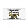 happiness is watching gilmore girls License Plate