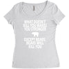 bears kill you Women's Triblend Scoop T-shirt