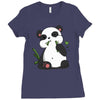 panda (2) Ladies Fitted T-Shirt