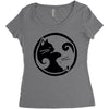 yinyang cats Women's Triblend Scoop T-shirt