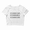 dad in binary code Crop Top