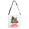 family christmas tis the season to be merry Adjustable Strap Totes