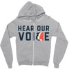 Women's March Hear Our Voice Zipper Hoodie