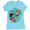 skullchain saw Ladies Fitted T-Shirt