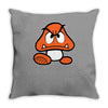 goomba super mario bros Throw Pillow