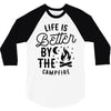 life is better by the camp fire (2) 3/4 Sleeve Shirt