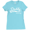 daddy since Ladies Fitted T-Shirt