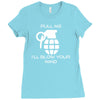 pull me, i'll blow your mind Ladies Fitted T-Shirt