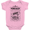 Vintage Aged To Perfection 2000 Baby Onesie