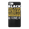 melanin african american woman iPhone 7 Case
