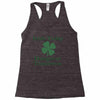 irish today hungover tomorrow Racerback Tank
