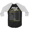 May Girl Facts Gemini 3/4 Sleeve Shirt