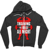train to beat all might Zipper Hoodie