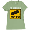as seen on cctv chav rude,funny,cool,modern,fun Ladies Fitted T-Shirt