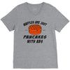 waffles are just pancakes with abs V-Neck Tee