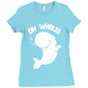 oh whale! Ladies Fitted T-Shirt