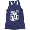 world's okayest dad funny Racerback Tank