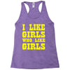 i like girls who like girls Racerback Tank