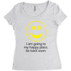 happy place Women's Triblend Scoop T-shirt