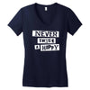 never trust a hippy Women's V-Neck T-Shirt