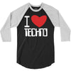 i love techno 3/4 Sleeve Shirt