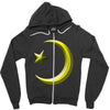gay pride star and crescent Zipper Hoodie