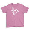 music heart rock baseball jersey Youth Tee