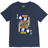 party king design funny humor cool graph baseball V-Neck Tee