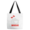 new i love house Tote Bags