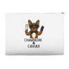 champagne and caviar Accessory Pouches