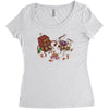 bar fight Women's Triblend Scoop T-shirt