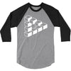 sheldon dreieck big bang theory triforce illusion 3d nerd fun usa 3/4 Sleeve Shirt
