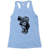 dance robot music old Racerback Tank