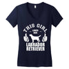 This Girl Loves Her Labrador Retriever Women's V-Neck T-Shirt