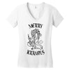 merry krampus Women's V-Neck T-Shirt